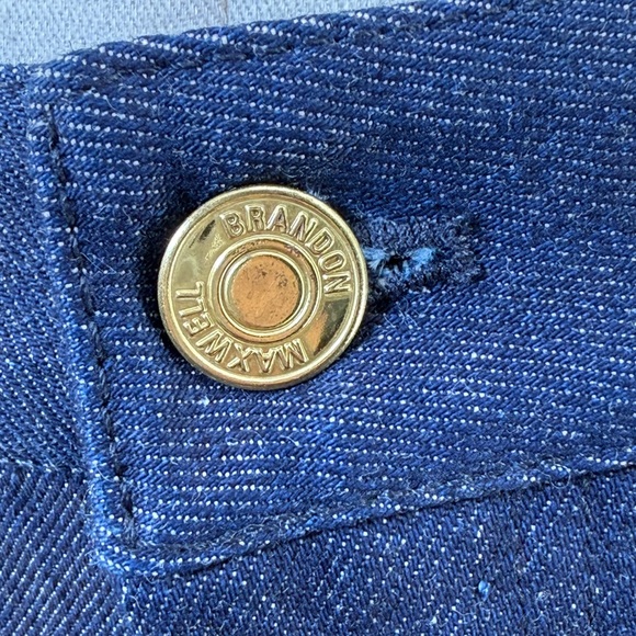 Brandon Maxwell High Rise Classic Straight leg Skinny Dark Blue Denim Size 28 - Picture 5 of 16